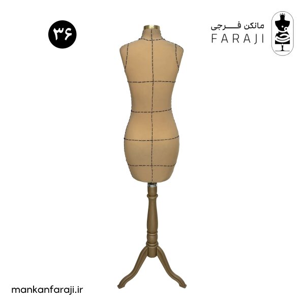 مانکن خیاطی سایز ۳۶ زنانه با چاپ الگو و قابلیت اتوخور و سوزن خور