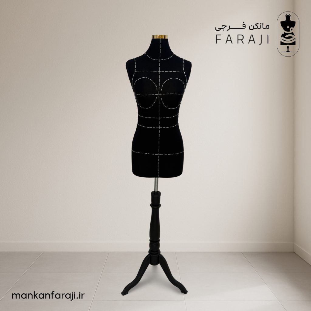 مانکن طراحی لباس سایز ۳۸ زنانه با چاپ دقیق راهنما