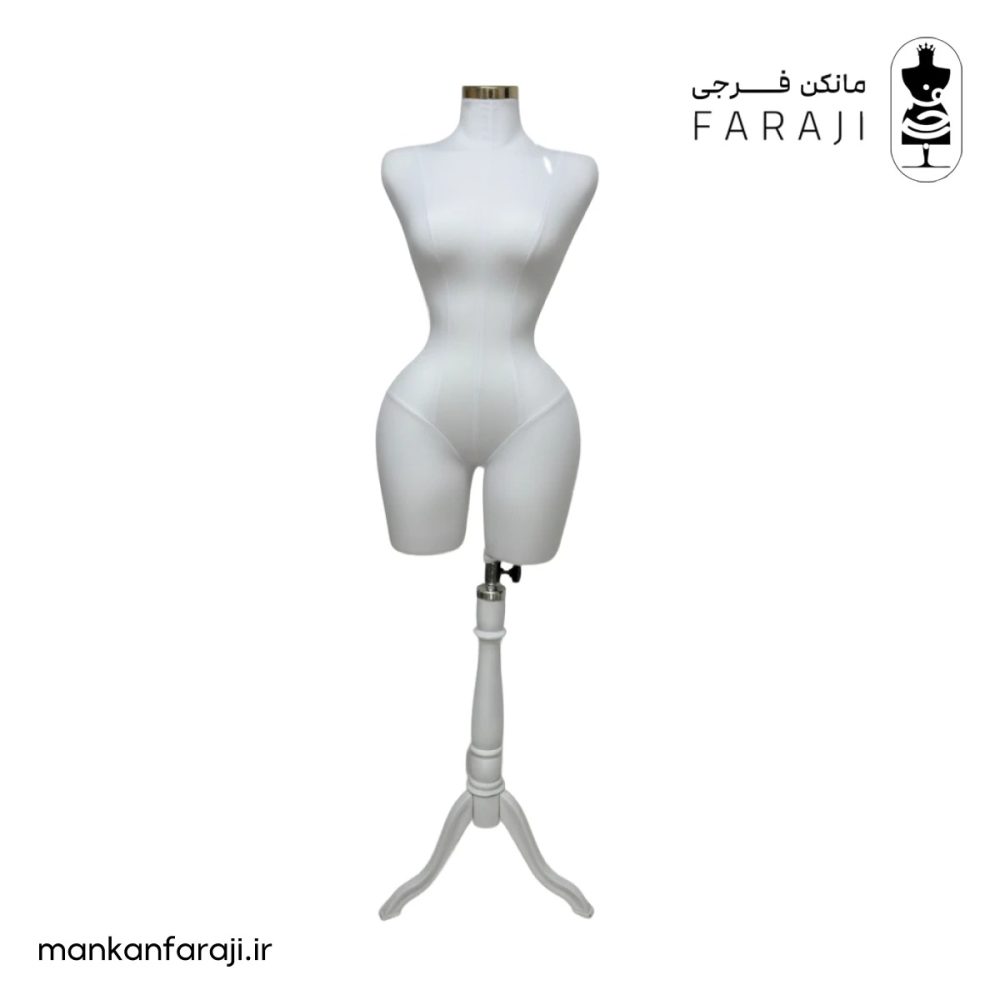 Female pin-up dress form mannequin hourglass torso without crotch