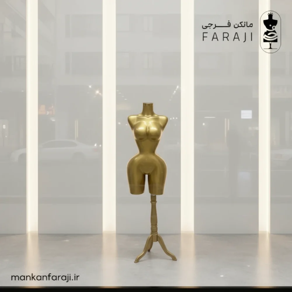 Fiberglass female torso mannequin crotchless hourglass model