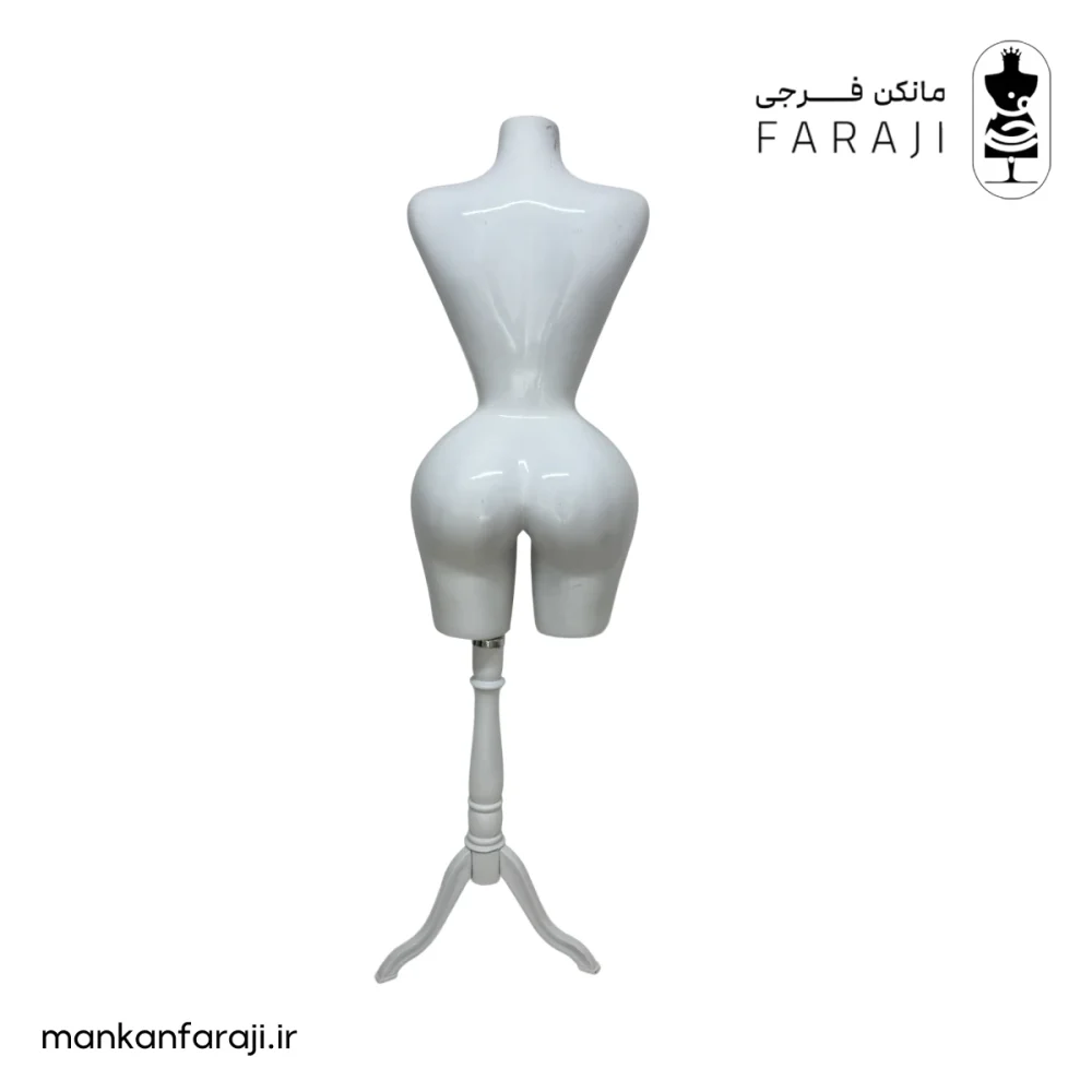 Fiberglass female torso mannequin hourglass style crotchless