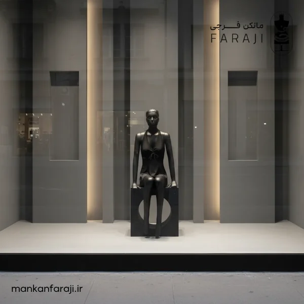 Female seated full body mannequin model 113