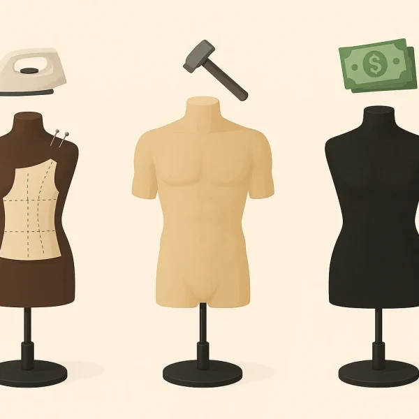 مانکن سوزن خور، پلاستیکی و فایبرگلاس