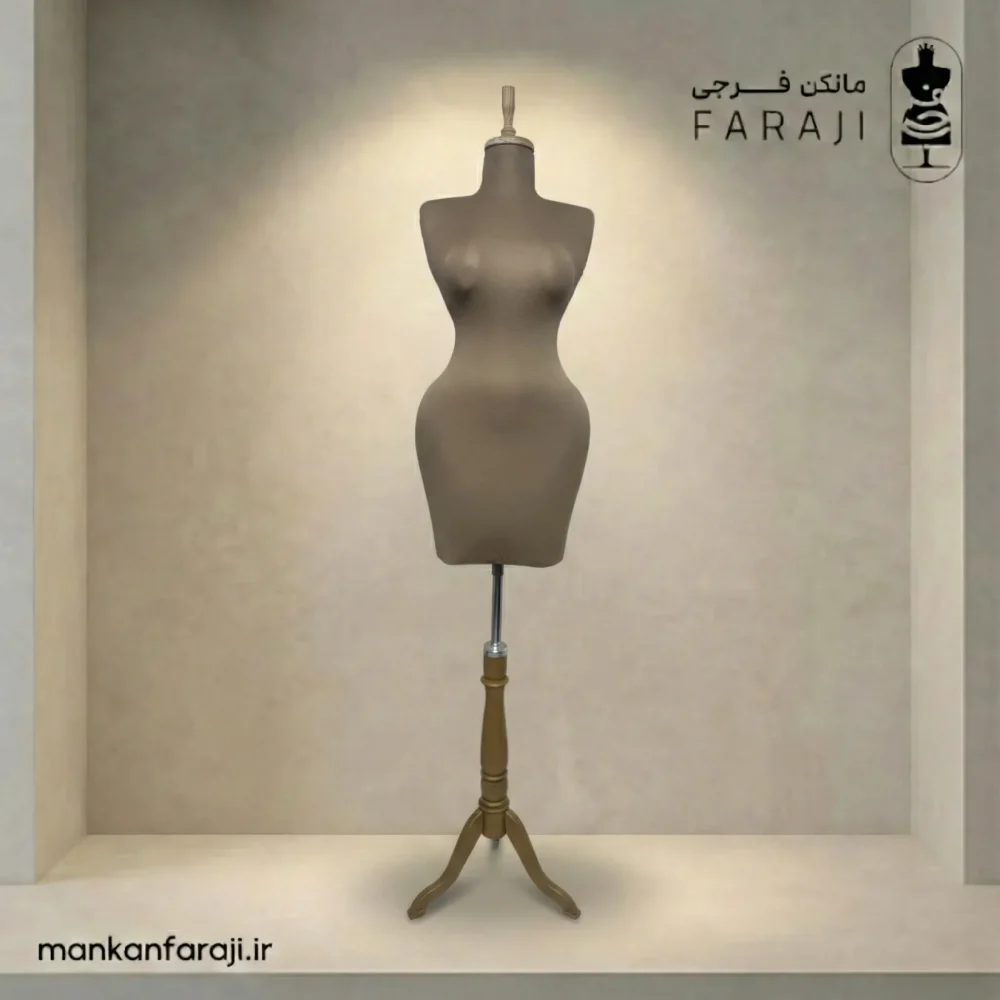 مانکن ویترین Plastic hourglass bust mannequin